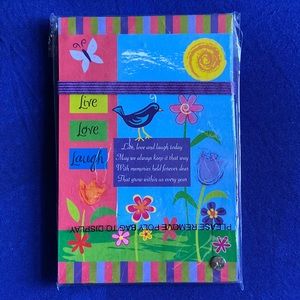 NWT Photo Album LIVE LOVE LAUGH Holds 4x6 Pictures